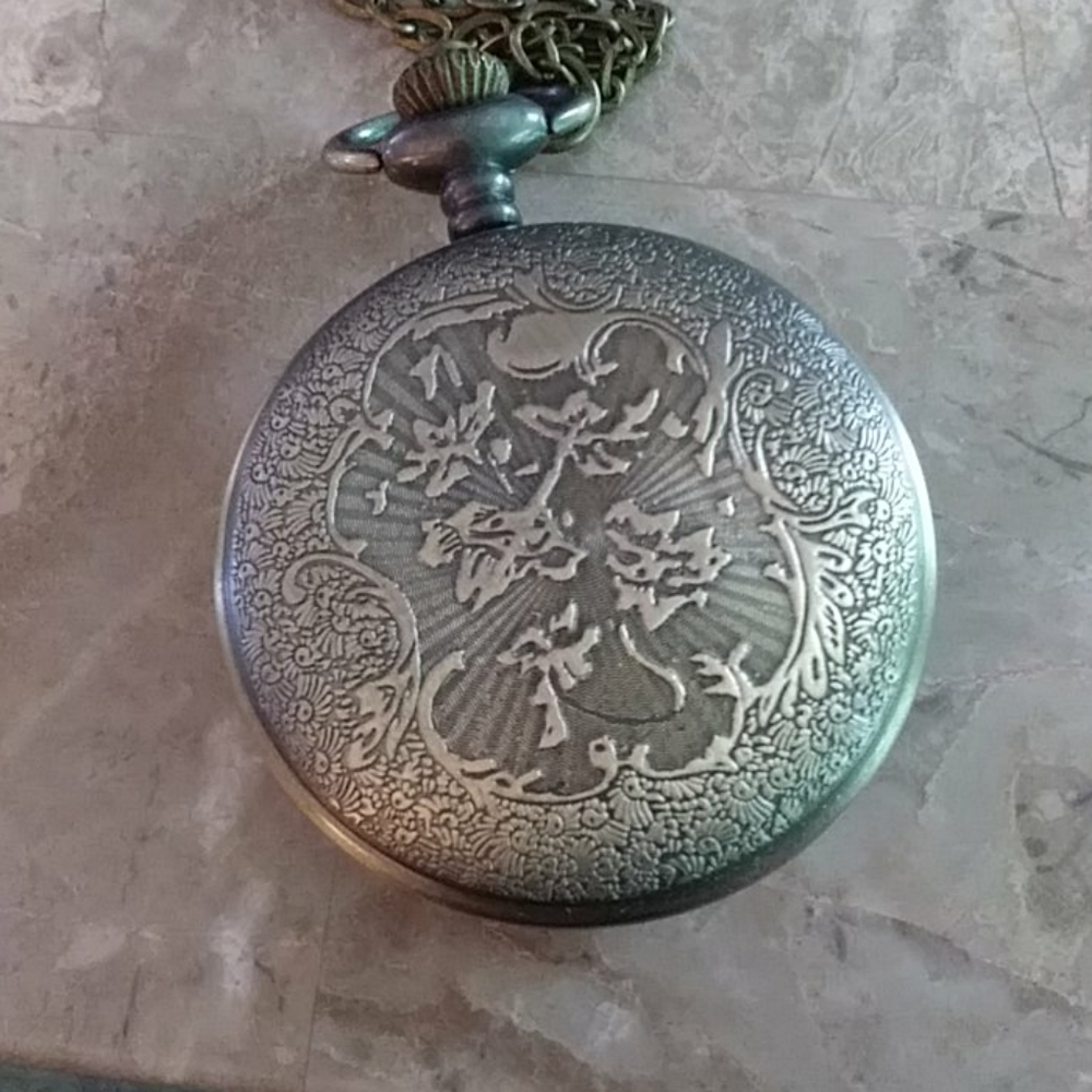 Antique Gold Watch pendant - Picture 4 of 5